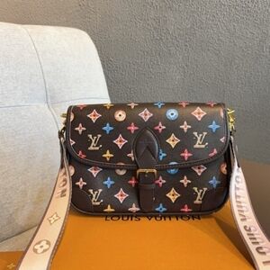 LV Multicolor Monogram Crossbody Bag with Strap